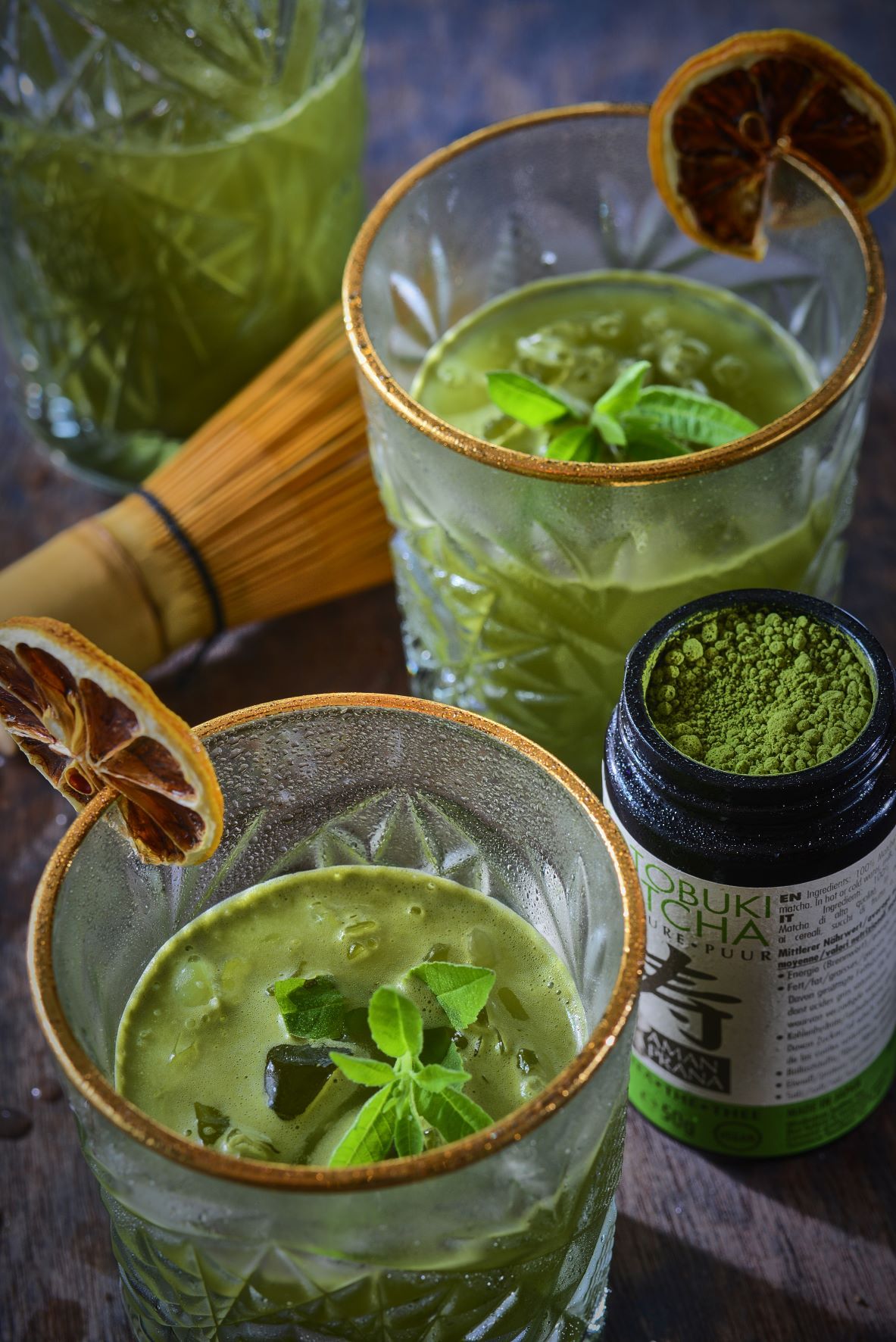 Alcoholfree cocktail recipe for the Matcha & Yuzu mocktail Amanprana