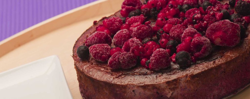 tarte aux fruits des bois à l'huile de coco