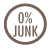 0% junk logo