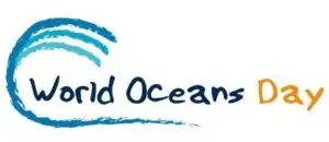 word oceans day logo