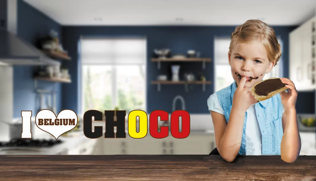 I love Belgium choco de luxe choco-hazelnootpasta van amanprana