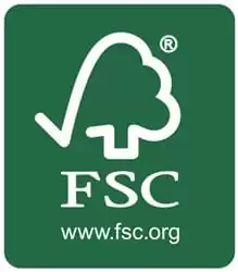 Umweltfreundliches Papier mit FSC-Gütezeichen bei Drucker verwendet Gut essen, das tut gut