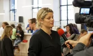 Présentation de la presse Kim Clijsters sur le compteur NSC Amanprana North Sea Challenge 2014