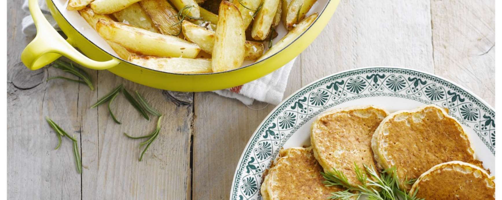 Recipe for potato blinis with dip - vegetarian tapas