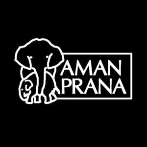 Amanprana-Logo schwarzer Hintergrund