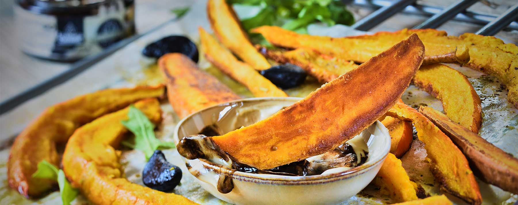 Roasted pumpkin with black garlic and sage - Amanprana