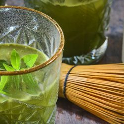 alcoholvrij cocktail recept voor groene mocktail met matcha van Amanprana