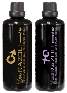 Amanprana Razoli bouteille d’huile de rasage M & V  