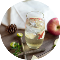 verre de boisson au vinaigre de cidre de pomme