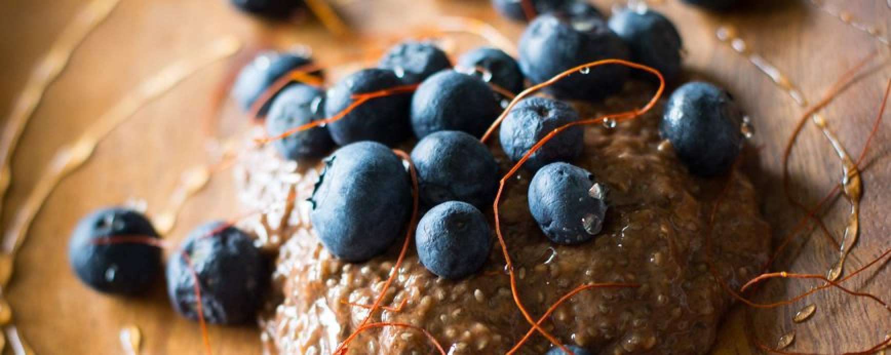 Chia seed blueberry pudding recipe with a hint of chili
