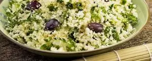 Okinawa diet recipe for cauliflower couscous