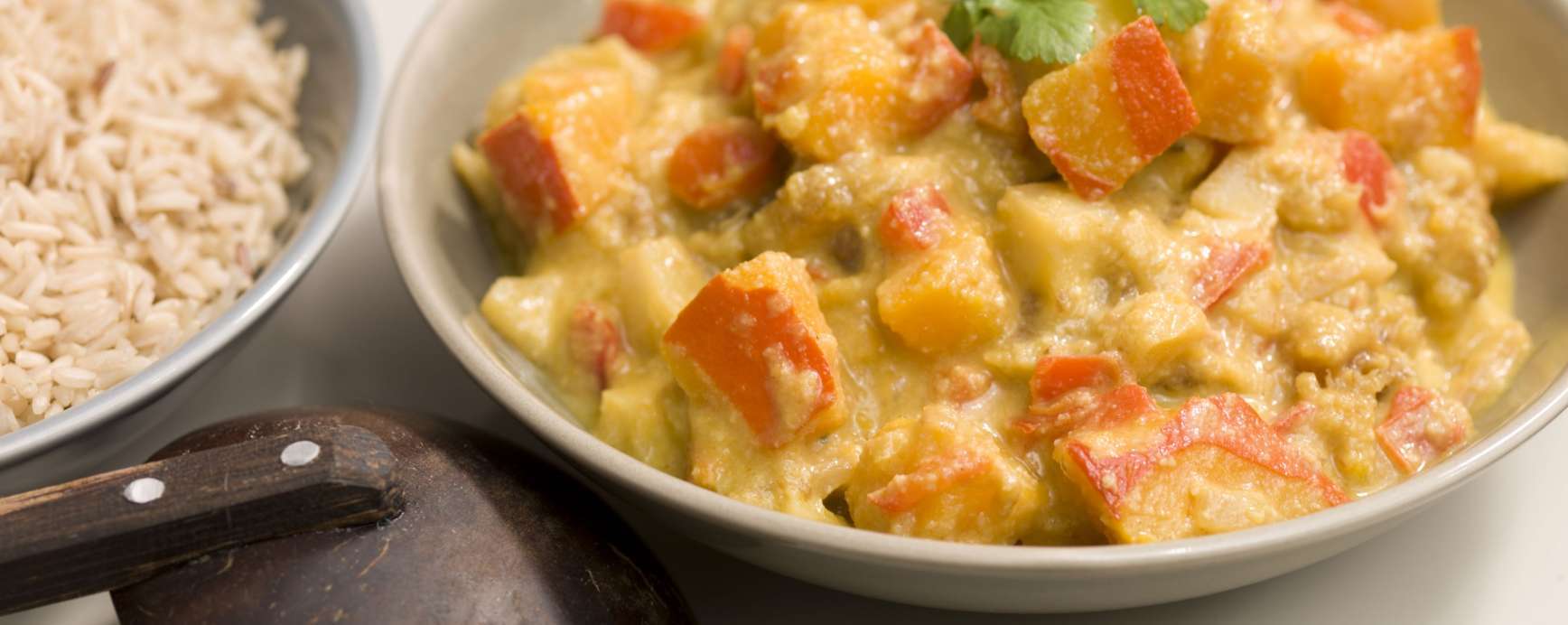 Indian pumpkin stew, an easy and pure Amanprana recipe