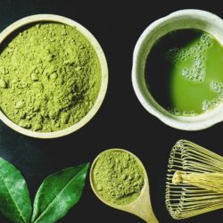Matcha Japanse groene thee poeder en whisky