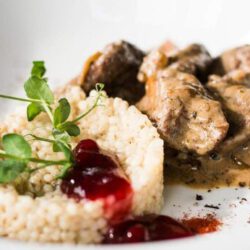 Recept voor risotto van parelgort met romig