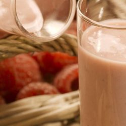Smoothie van framboos en Kefir