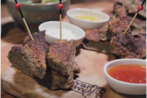 recipe for vegan apero snacks for protein-rich seitan strips ideal for apero plate