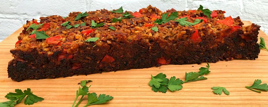 Vegan meatloaf recipe with tomato and seitan - Amanprana