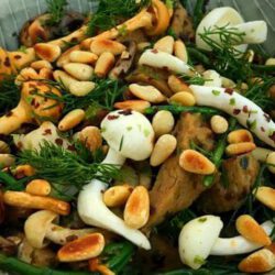 Zilte salade met seitan